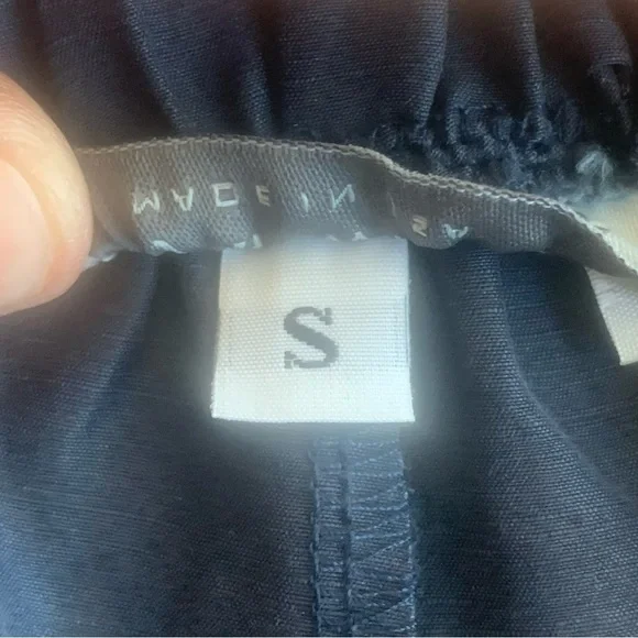 BRYN WALKER Wide Leg Pull On Dark Blue Capri Pants Size Small - Picture 3 of 16